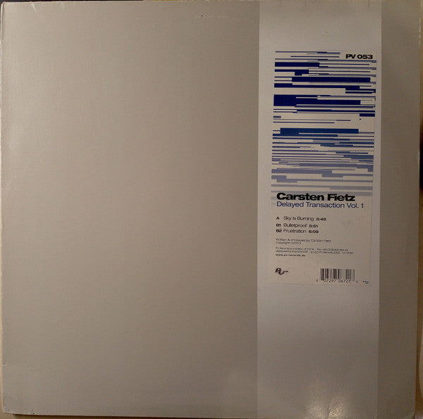 Carsten Fietz – Delayed Transaction Vol.1 12" vinyl record, image 1 of 3