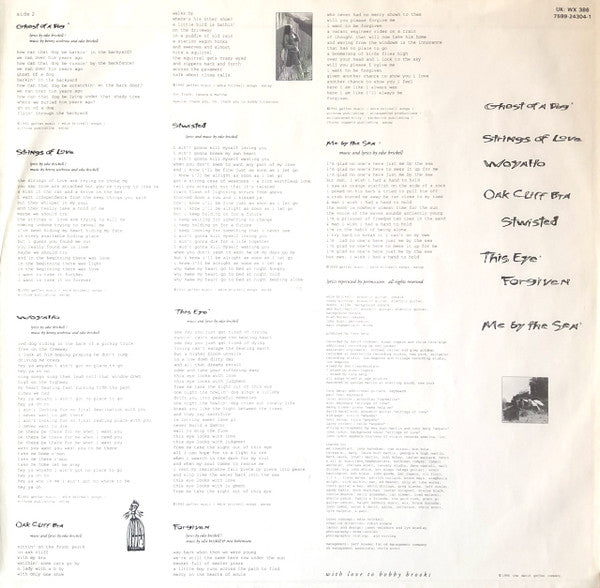 Edie Brickell & New Bohemians – Ghost Of A Dog LP vinyl record, image 6 of 6