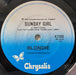 Blondie – Heart Of Glass 7" vinyl record, image 2 of 4