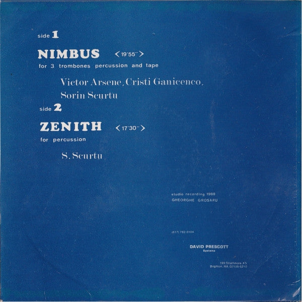 Iancu Dumitrescu – Nimbus / Zenith LP vinyl record, image 2 of 4