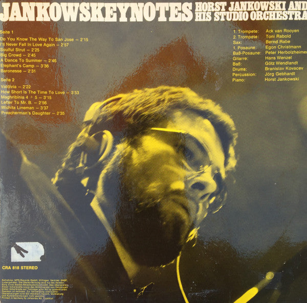 Horst Jankowski And His Studio Orchestra – Jankowskeynotes LP vinyl record, image 2 of 4
