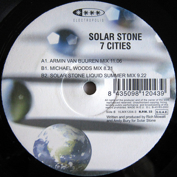 Solarstone – 7 Cities (2x12") 12" vinyl record, image 4 of 6