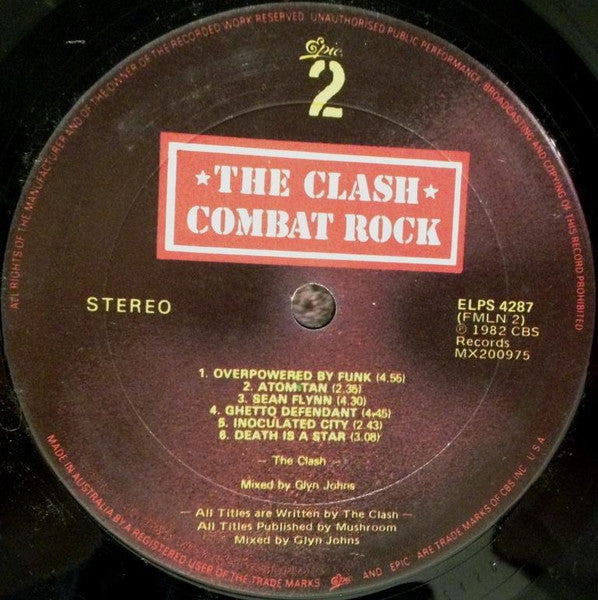 The Clash – Combat Rock LP vinyl record, image 4 of 7