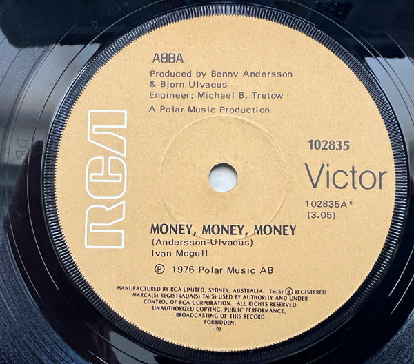 ABBA – Money, Money, Money 7" vinyl record, image 3 of 4