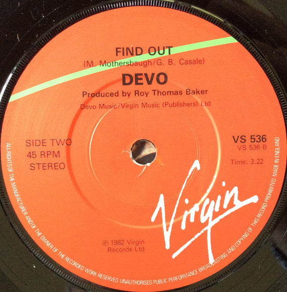 Devo – Peek-A-Boo! 7" vinyl record, image 3 of 4