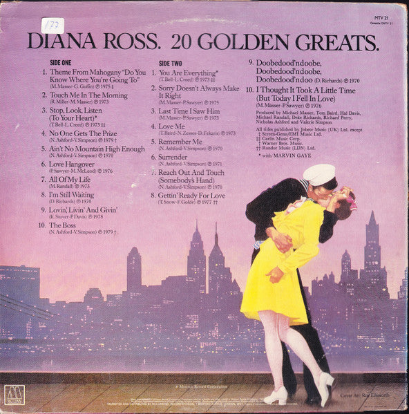Diana Ross – 20 Golden Greats LP vinyl record, image 2 of 4