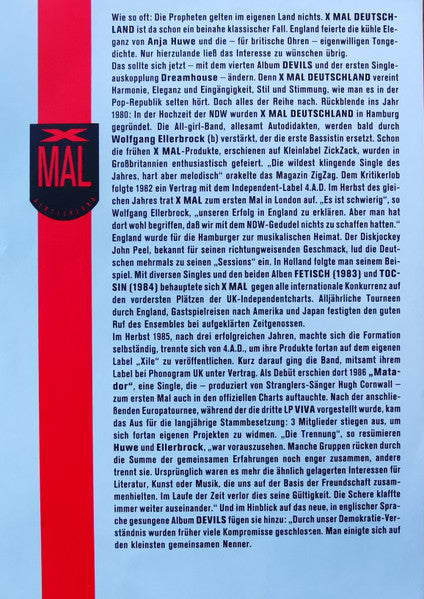 X Mal Deutschland – Devils LP vinyl record, image 7 of 10