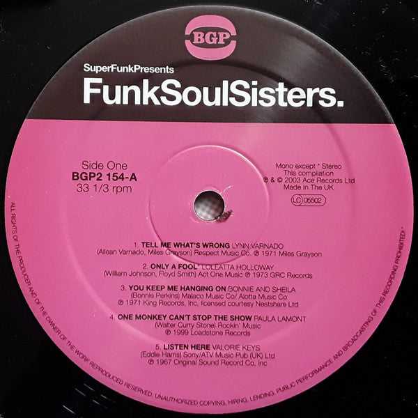 Various – Funk Soul Sisters. (2xLP) LP vinyl record, image 3 of 6