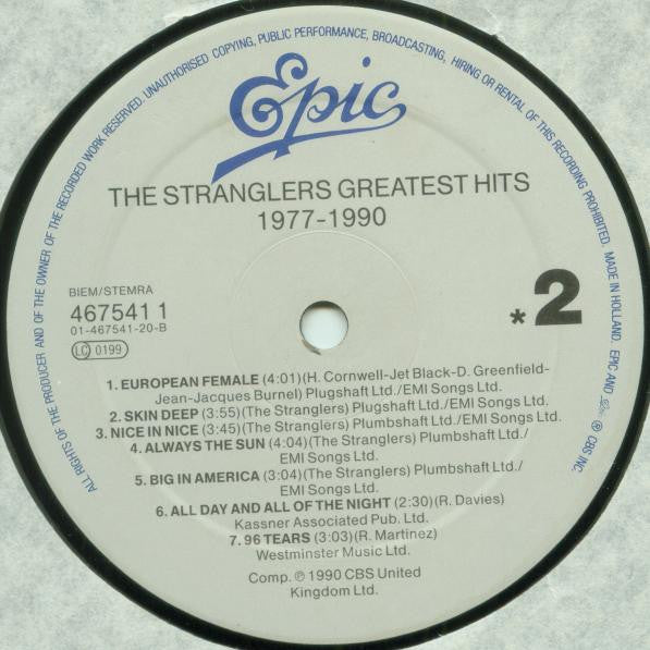 The Stranglers – Greatest Hits 1977 - 1990 LP vinyl record, image 4 of 7