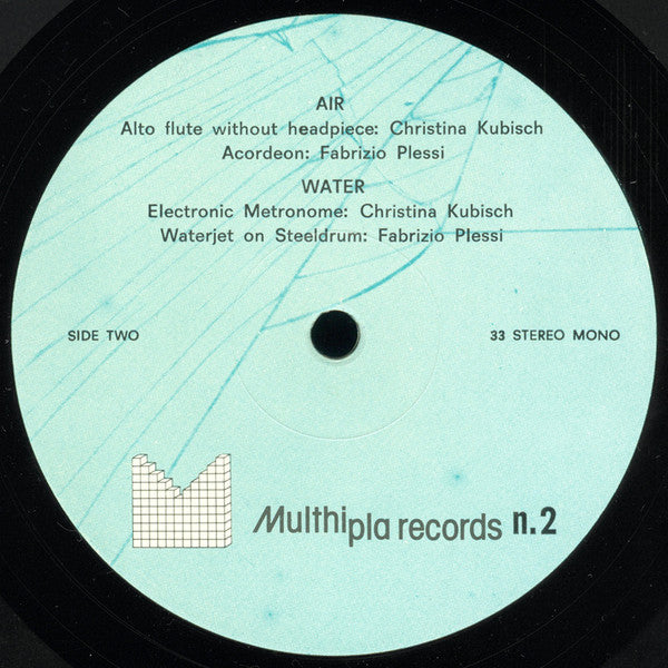 Christina Kubisch, Fabrizio Plessi – Two And Two LP vinyl record, image 3 of 3