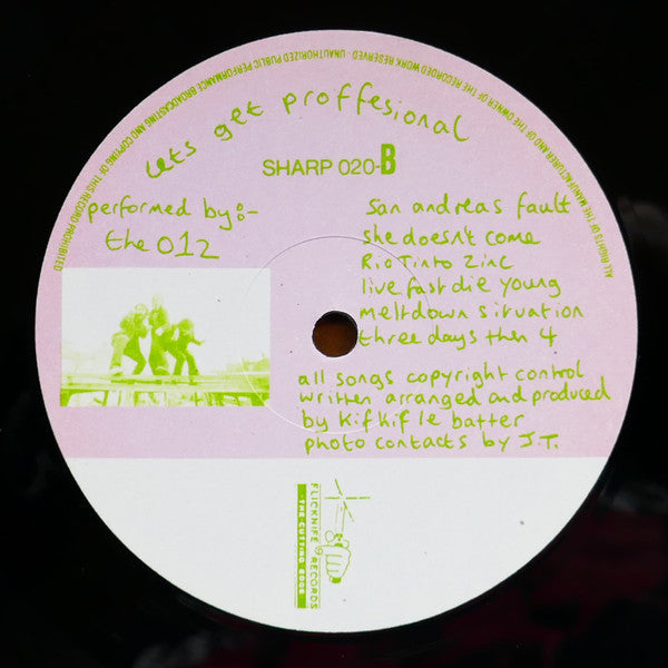 The 012 – Lets Get Proffesional LP vinyl record, image 4 of 4