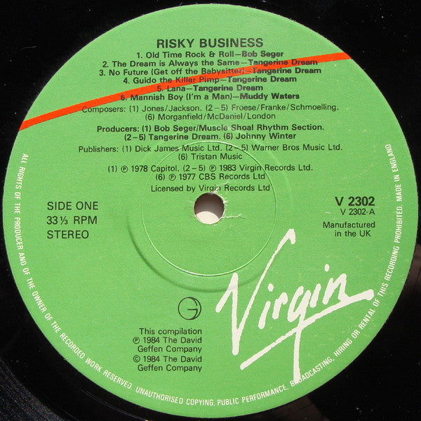 Various – Risky Business LP vinyl record, image 3 of 4