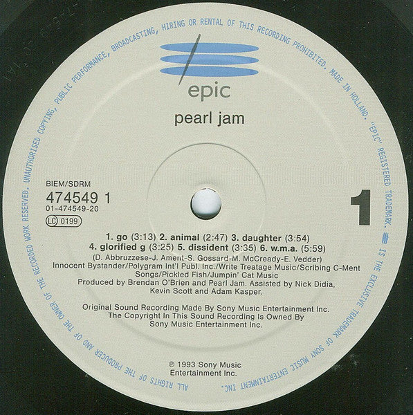 Pearl Jam – Vs. LP vinyl record, image 4 of 10