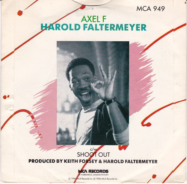 Harold Faltermeyer – Axel F 7" vinyl record, image 2 of 4