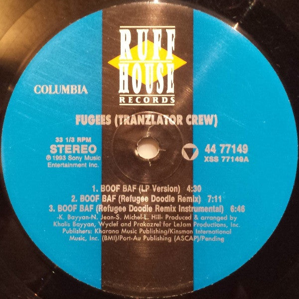 Fugees – Boof Baf 12" vinyl record, image 3 of 4