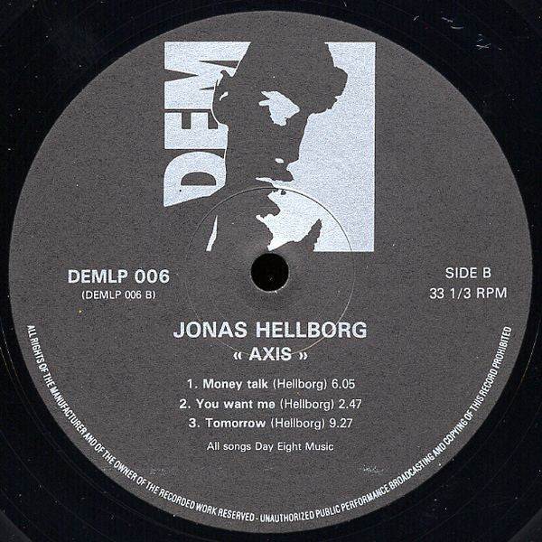 Jonas Hellborg – Axis LP vinyl record, image 4 of 4