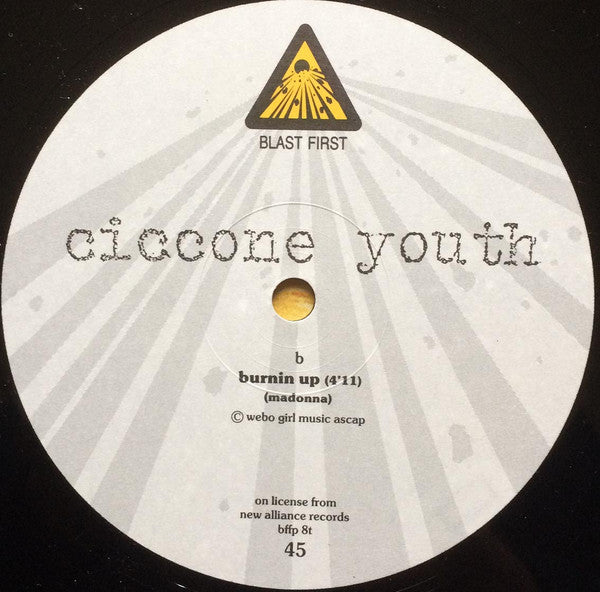 Ciccone Youth – Into The Groove(y) / Burnin' Up 12" vinyl record, image 4 of 4