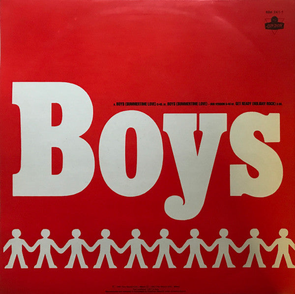 Sabrina – Boys (Summertime Love) 12" vinyl record, image 2 of 4