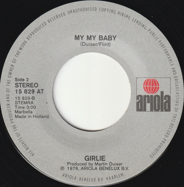 Girlie – Andy (For Love It Takes Two) 7" vinyl record, image 4 of 4