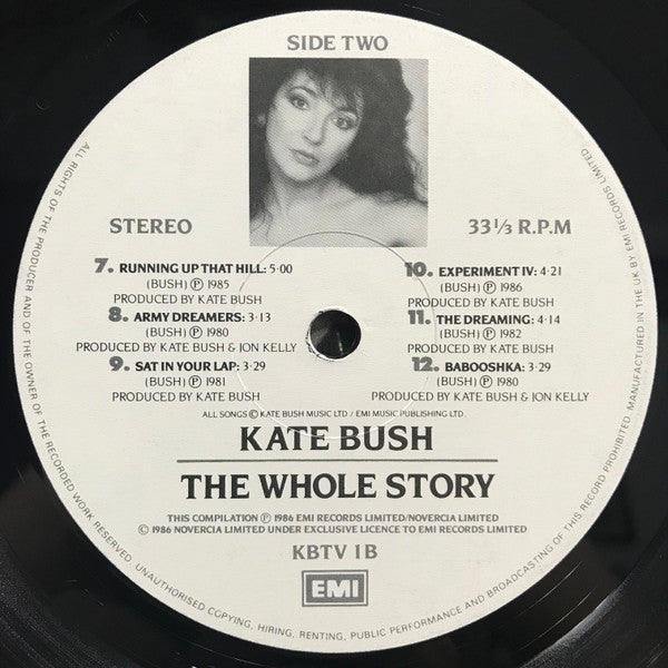 Kate Bush – The Whole Story LP vinyl record, image 6 of 10