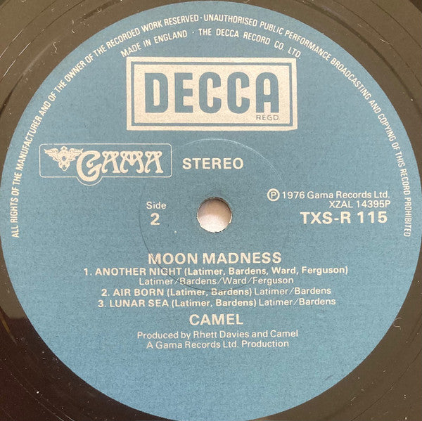 Camel – Moonmadness LP vinyl record, image 6 of 10