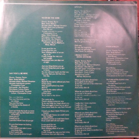 Christopher Cross – Christopher Cross LP vinyl record, image 6 of 6