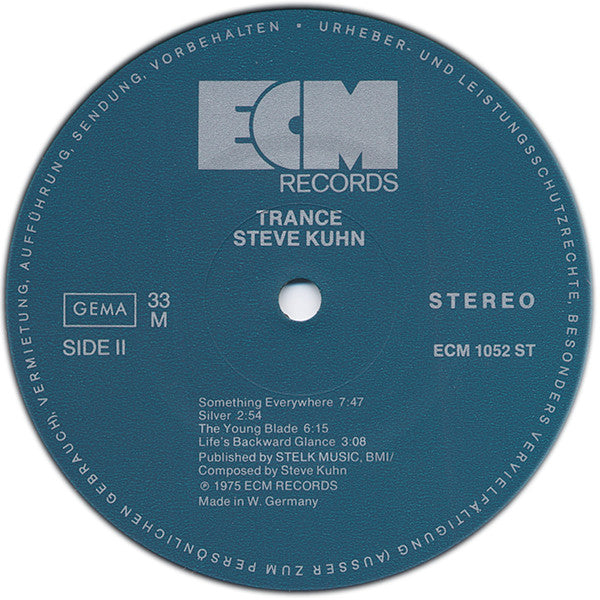 Steve Kuhn – Trance (E/E) LP, DE 1975 | Dutch Vinyl