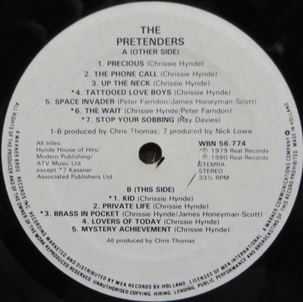 The Pretenders – Pretenders LP vinyl record, image 4 of 6