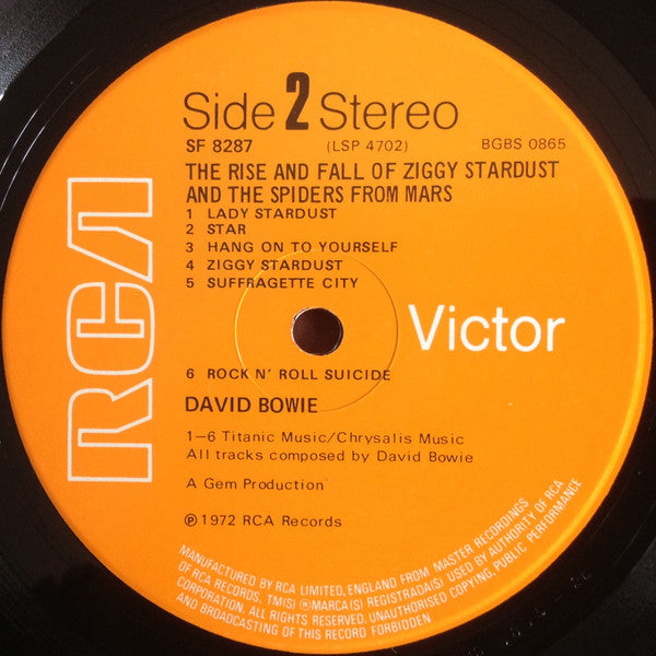 David Bowie – The Rise And Fall Of Ziggy Stardust And The Spiders From Mars LP vinyl record, image 4 of 8