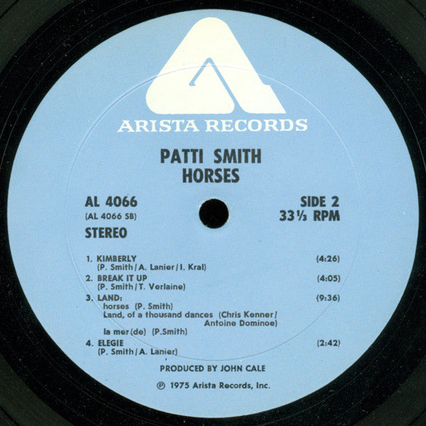 Patti Smith – Horses LP vinyl record, image 4 of 4