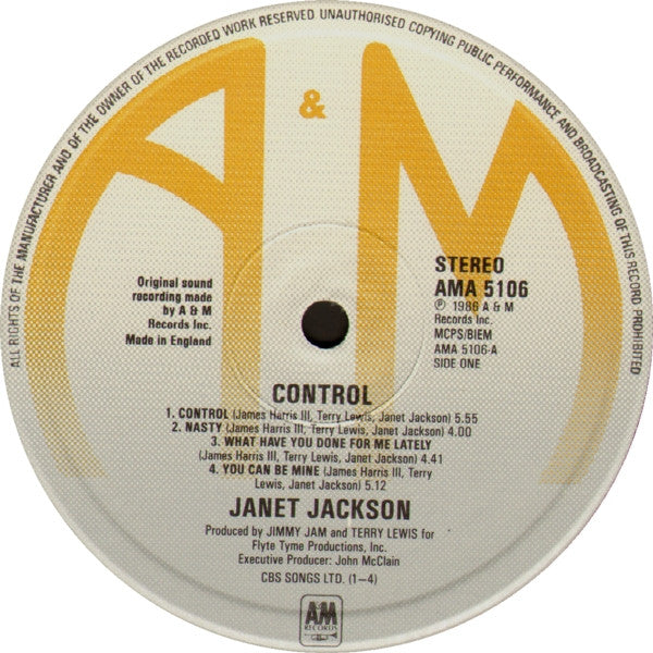 Janet Jackson – Control LP vinyl record, image 3 of 7