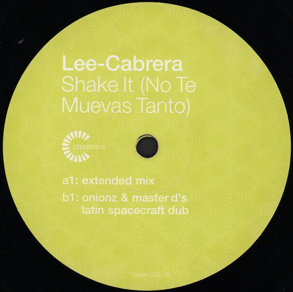 Lee-Cabrera – Shake It (No Te Muevas Tanto) 12" vinyl record, image 4 of 4