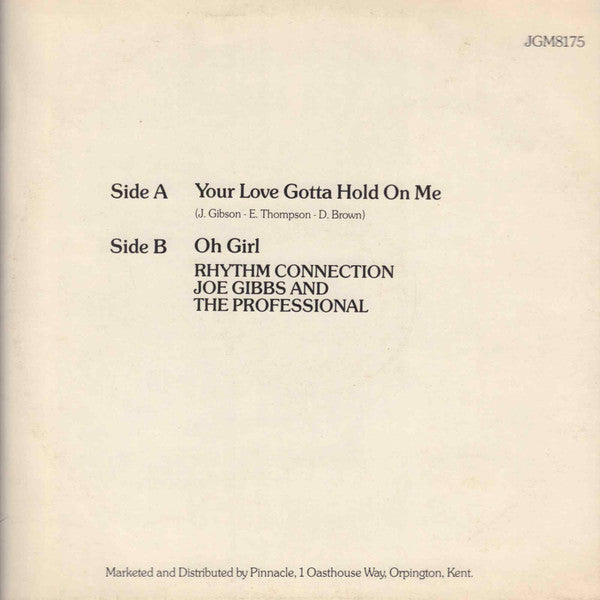 Dennis Brown – Your Love Gotta Hold On Me 12" vinyl record, image 2 of 4