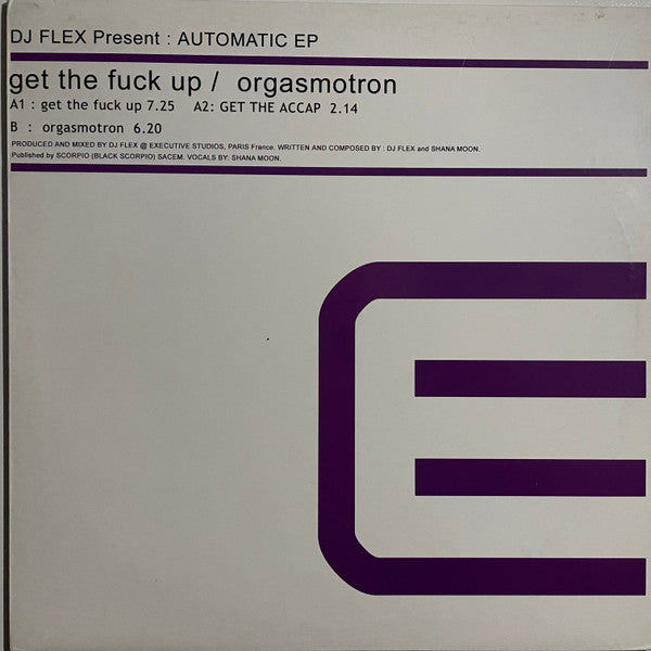 DJ Flex – Automatic EP 12" vinyl record, image 1 of 4