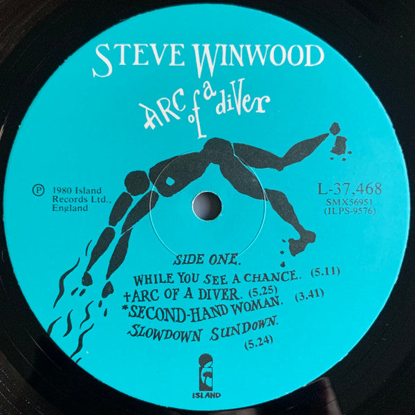 Steve Winwood – Arc Of A Diver LP vinyl record, image 3 of 6
