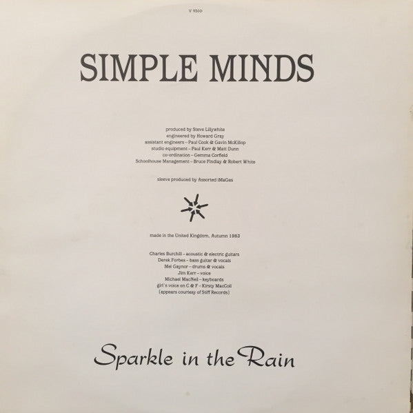 Simple Minds – Sparkle In The Rain LP vinyl record, image 6 of 7