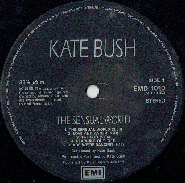 Kate Bush – The Sensual World LP vinyl record, image 3 of 6