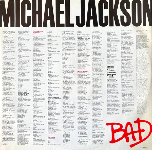 Michael Jackson – Bad LP vinyl record, image 6 of 10
