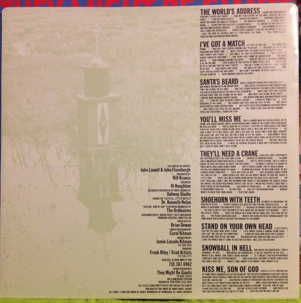 They Might Be Giants – Lincoln LP vinyl record, image 5 of 5