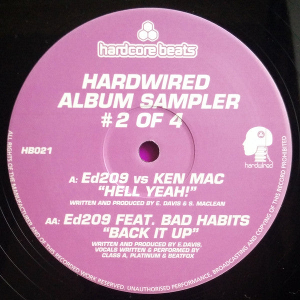 Ed209, Ken Mac – Hardwired Album Sampler #2 Of 4 12" vinyl record, image 3 of 4