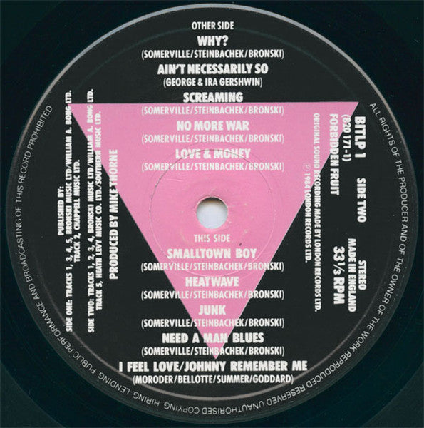 Bronski Beat – The Age Of Consent LP vinyl record, image 4 of 6