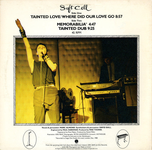 Soft Cell – Tainted Love / Where Did Our Love Go 12" vinyl record, image 2 of 4