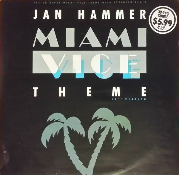 Jan Hammer – Miami Vice Theme 12" vinyl record, image 1 of 3
