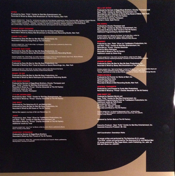 Notorious B.I.G. – Ready To Die (2xLP) LP vinyl record, image 2 of 10