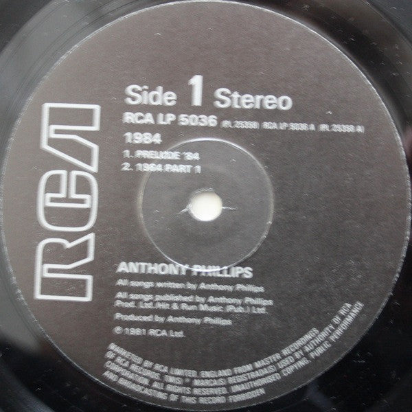 Anthony Phillips – 1984 LP vinyl record, image 3 of 6