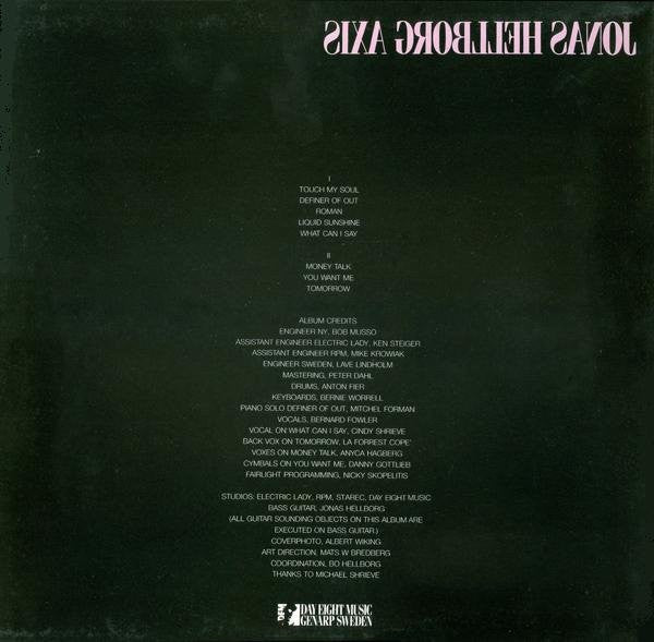 Jonas Hellborg – Axis LP vinyl record, image 2 of 4