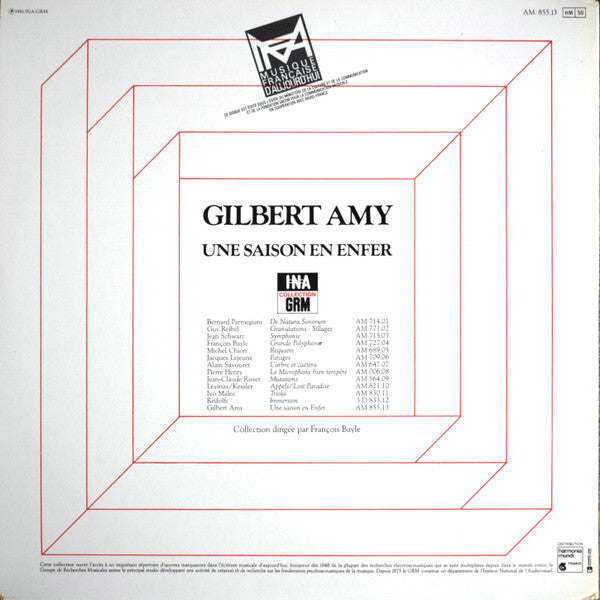 Gilbert Amy – Une Saison En Enfer LP vinyl record, image 4 of 8