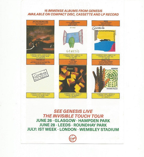 Genesis – Invisible Touch LP vinyl record, image 8 of 8