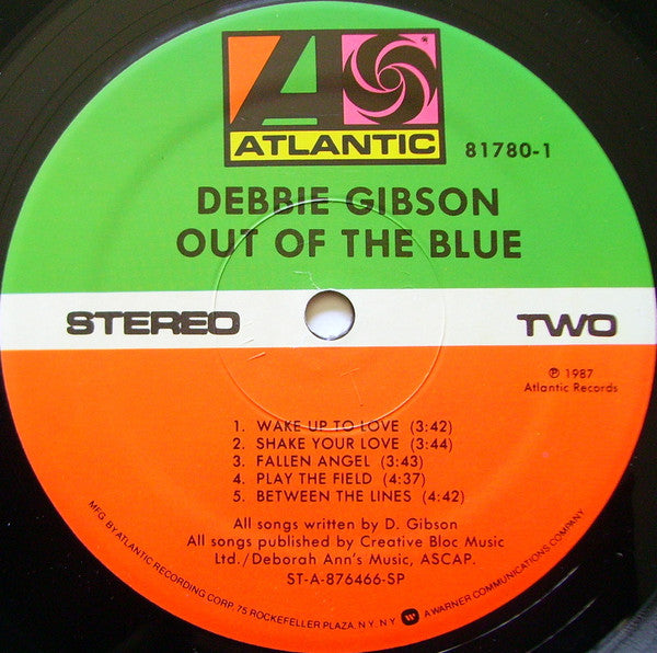 Debbie Gibson – Out Of The Blue LP vinyl record, image 4 of 6
