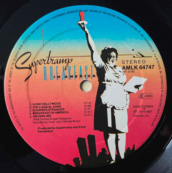 Supertramp – Breakfast In America LP vinyl record, image 3 of 10